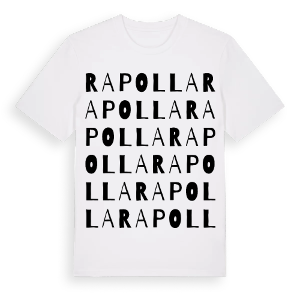 Rapolla ordlek t-shirt – ekologisk bomull t-shirt från Pinshirt