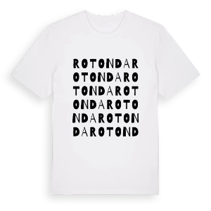 Rotonda ordlek t-shirt – ekologisk bomull t-shirt från Pinshirt
