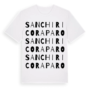 San Chirico Raparo ordlek t-shirt – ekologisk bomull t-shirt från Pinshirt
