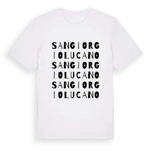 San Giorgio Lucano ordlek t-shirt – ekologisk bomull t-shirt från Pinshirt