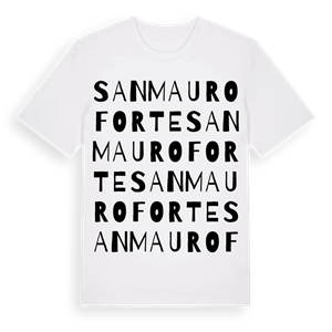 San Mauro Forte ordlek t-shirt – ekologisk bomull t-shirt från Pinshirt