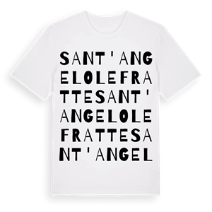 Sant'Angelo Le Fratte ordlek t-shirt – ekologisk bomull t-shirt från Pinshirt