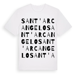 Sant'Arcangelo ordlek t-shirt – ekologisk bomull t-shirt från Pinshirt