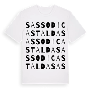 Sasso di Castalda ordlek t-shirt – ekologisk bomull t-shirt från Pinshirt