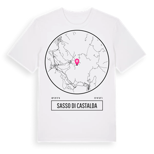 Sasso di Castalda t-shirt – ekologisk bomull t-shirt från Pinshirt