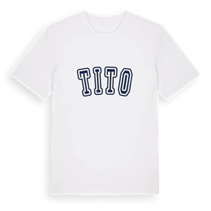 Tito college t-shirt – ekologisk bomull t-shirt från Pinshirt