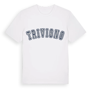 Trivigno college t-shirt – ekologisk bomull t-shirt från Pinshirt