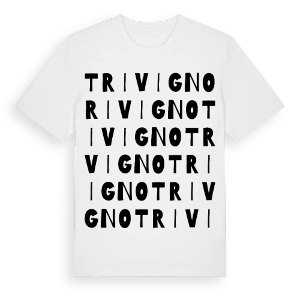Trivigno ordlek t-shirt – ekologisk bomull t-shirt från Pinshirt