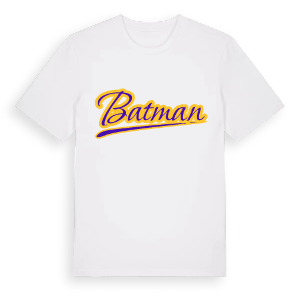 Batman baseball t-shirt – ekologisk bomull t-shirt från Pinshirt