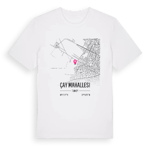 Çay Mahallesi karta t-shirt – ekologisk bomull t-shirt från Pinshirt