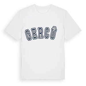 Gercüş college t-shirt – ekologisk bomull t-shirt från Pinshirt