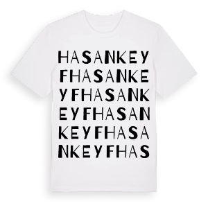 Hasankeyf ordlek t-shirt – ekologisk bomull t-shirt från Pinshirt