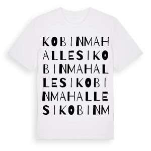 Kobin Mahallesi ordlek t-shirt – ekologisk bomull t-shirt från Pinshirt