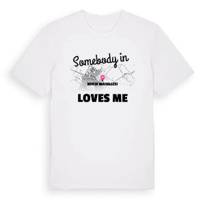 Någon i Korik Mahallesi älskar mig t-shirt – ekologisk bomull t-shirt från Pinshirt
