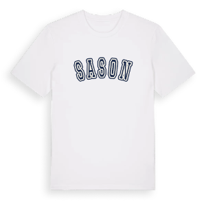 Sason college t-shirt – ekologisk bomull t-shirt från Pinshirt