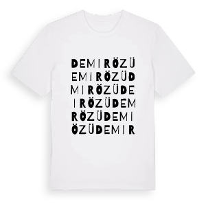 Demirözü ordlek t-shirt – ekologisk bomull t-shirt från Pinshirt