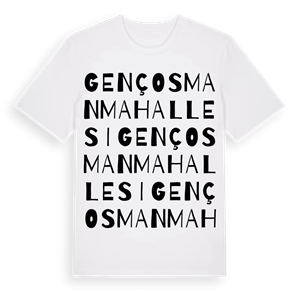 Gençosman Mahallesi ordlek t-shirt – ekologisk bomull t-shirt från Pinshirt