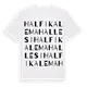 Halfikale Mahallesi ordlek t-shirt