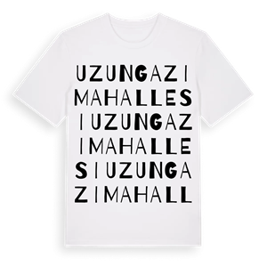 Uzungazi Mahallesi ordlek t-shirt – ekologisk bomull t-shirt från Pinshirt