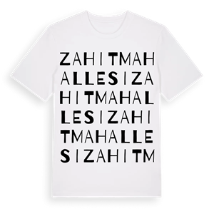 Zahit Mahallesi ordlek t-shirt – ekologisk bomull t-shirt från Pinshirt