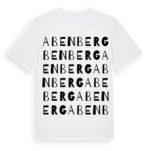 Abenberg ordlek t-shirt – ekologisk bomull t-shirt från Pinshirt