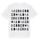 Abenberger Wald ordlek t-shirt
