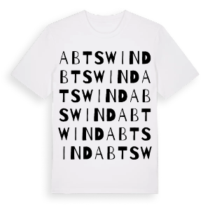Abtswind ordlek t-shirt – ekologisk bomull t-shirt från Pinshirt