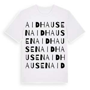 Aidhausen ordlek t-shirt – ekologisk bomull t-shirt från Pinshirt