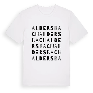 Aldersbach ordlek t-shirt – ekologisk bomull t-shirt från Pinshirt
