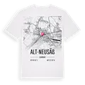 Alt-Neusäß karta t-shirt