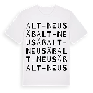 Alt-Neusäß ordlek t-shirt – ekologisk bomull t-shirt från Pinshirt
