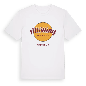 Altötting cirkel t-shirt – ekologisk bomull t-shirt från Pinshirt