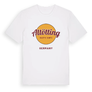 Altötting cirkel t-shirt – ekologisk bomull t-shirt från Pinshirt