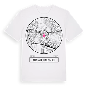 Altstadt, Innenstadt t-shirt – ekologisk bomull t-shirt från Pinshirt