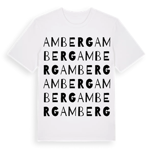 Amberg ordlek t-shirt – ekologisk bomull t-shirt från Pinshirt