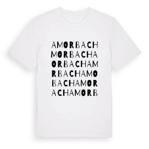 Amorbach ordlek t-shirt – ekologisk bomull t-shirt från Pinshirt