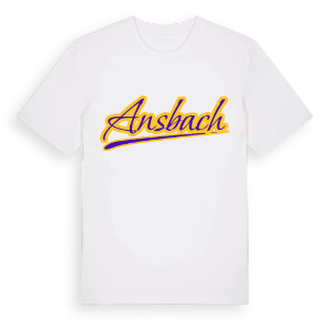 Ansbach baseball t-shirt – ekologisk bomull t-shirt från Pinshirt