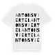 Antonsviertel ordlek t-shirt