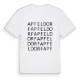 Apfeldorf ordlek t-shirt
