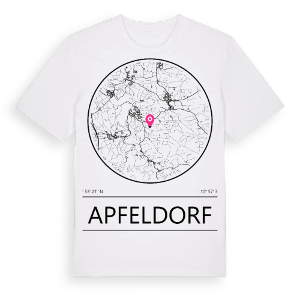 Apfeldorf t-shirt – ekologisk bomull t-shirt från Pinshirt