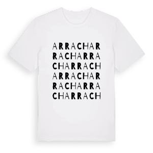 Arrach ordlek t-shirt – ekologisk bomull t-shirt från Pinshirt