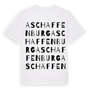 Aschaffenburg ordlek t-shirt – ekologisk bomull t-shirt från Pinshirt