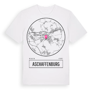Aschaffenburg t-shirt – ekologisk bomull t-shirt från Pinshirt