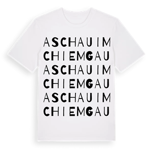 Aschau im Chiemgau ordlek t-shirt – ekologisk bomull t-shirt från Pinshirt