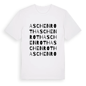 Aschenroth ordlek t-shirt – ekologisk bomull t-shirt från Pinshirt