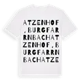 Atzenhof, Burgfarrnbach ordlek t-shirt