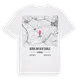Aura an der Saale karta t-shirt