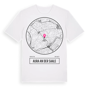 Aura an der Saale t-shirt – ekologisk bomull t-shirt från Pinshirt