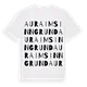 Aura im Sinngrund ordlek t-shirt