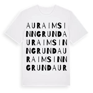 Aura im Sinngrund ordlek t-shirt – ekologisk bomull t-shirt från Pinshirt